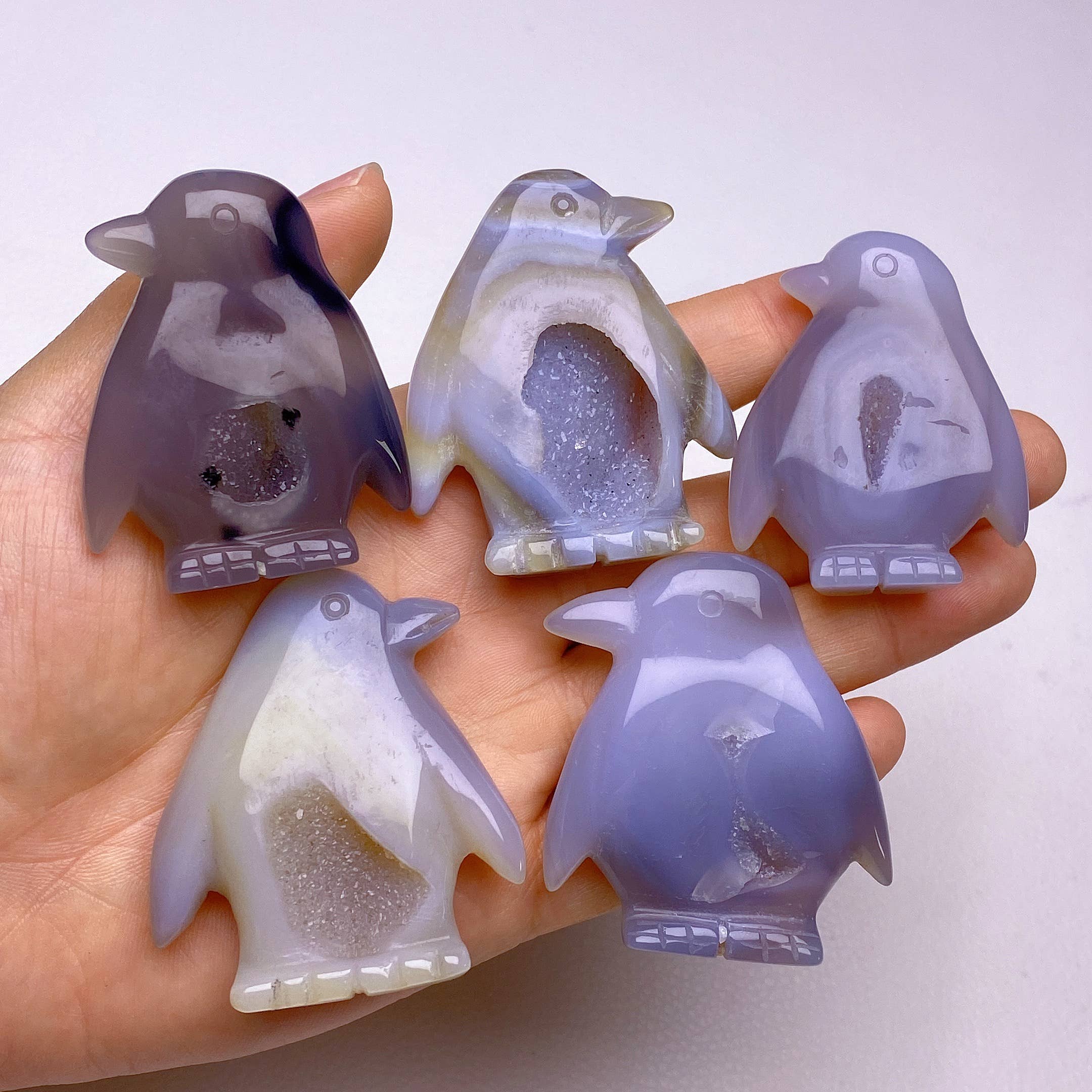 Achat Pinguin-Schnitzerei 52 mm