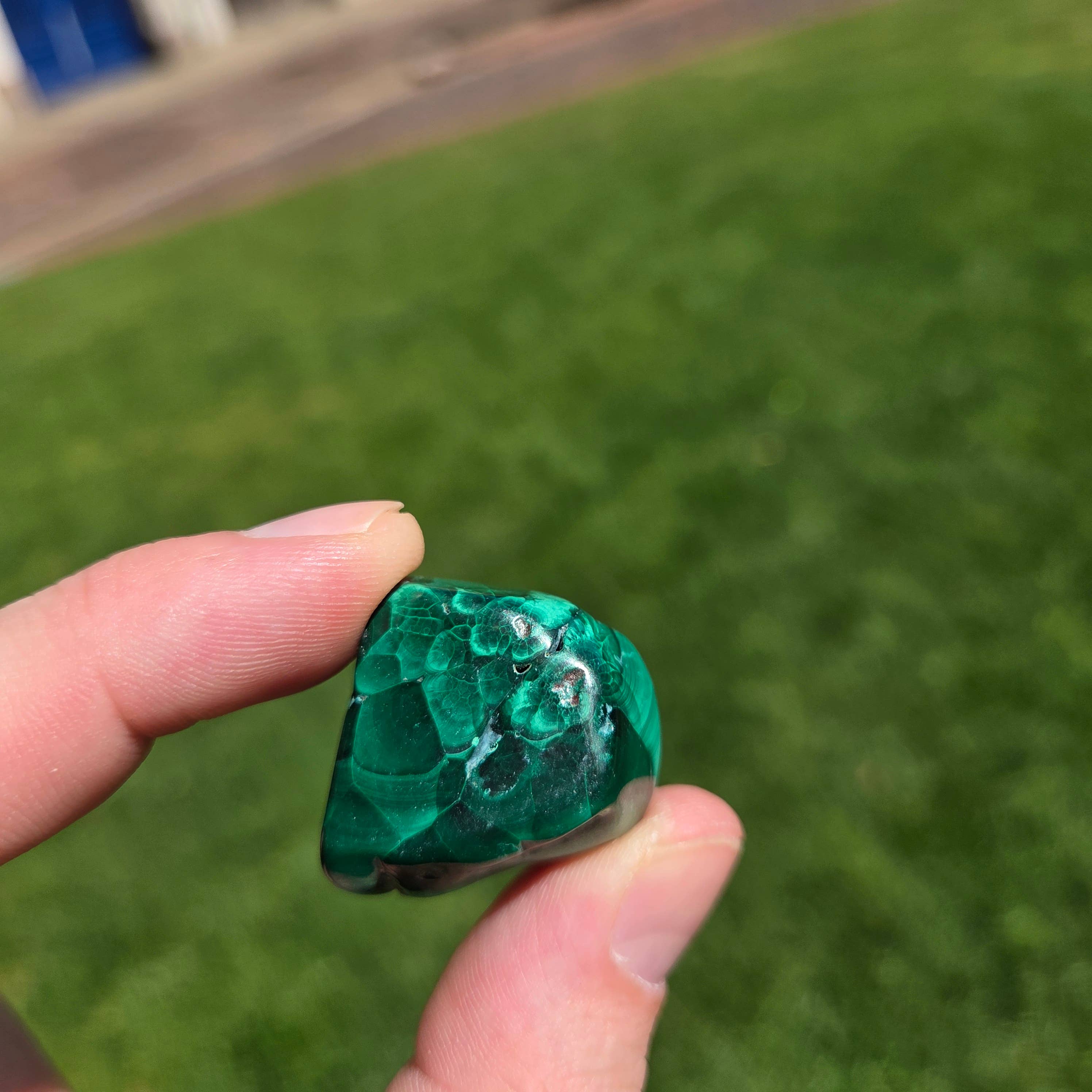 Malachit Trommelstein 15–25 mm