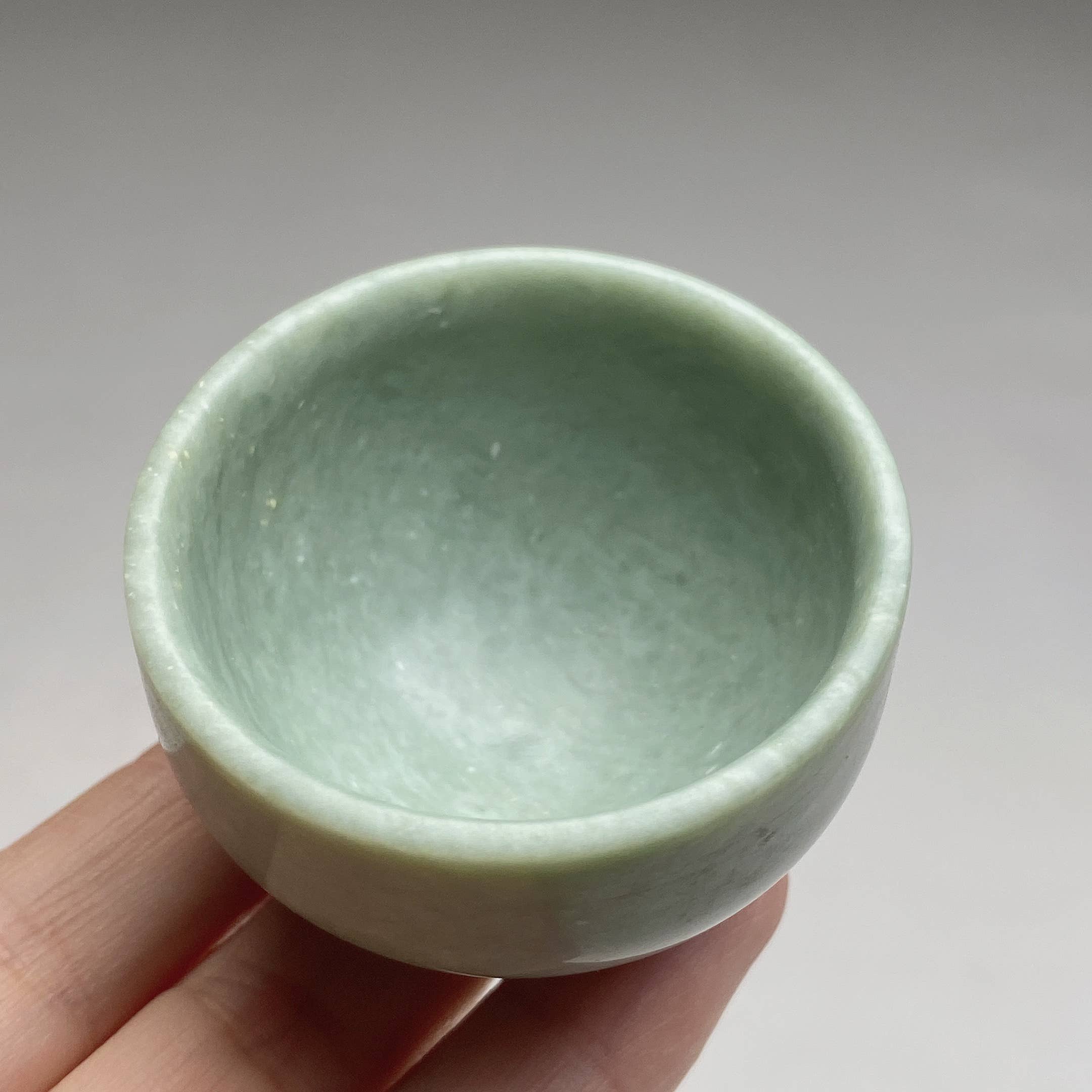 Grüne Jade Schale 5 cm