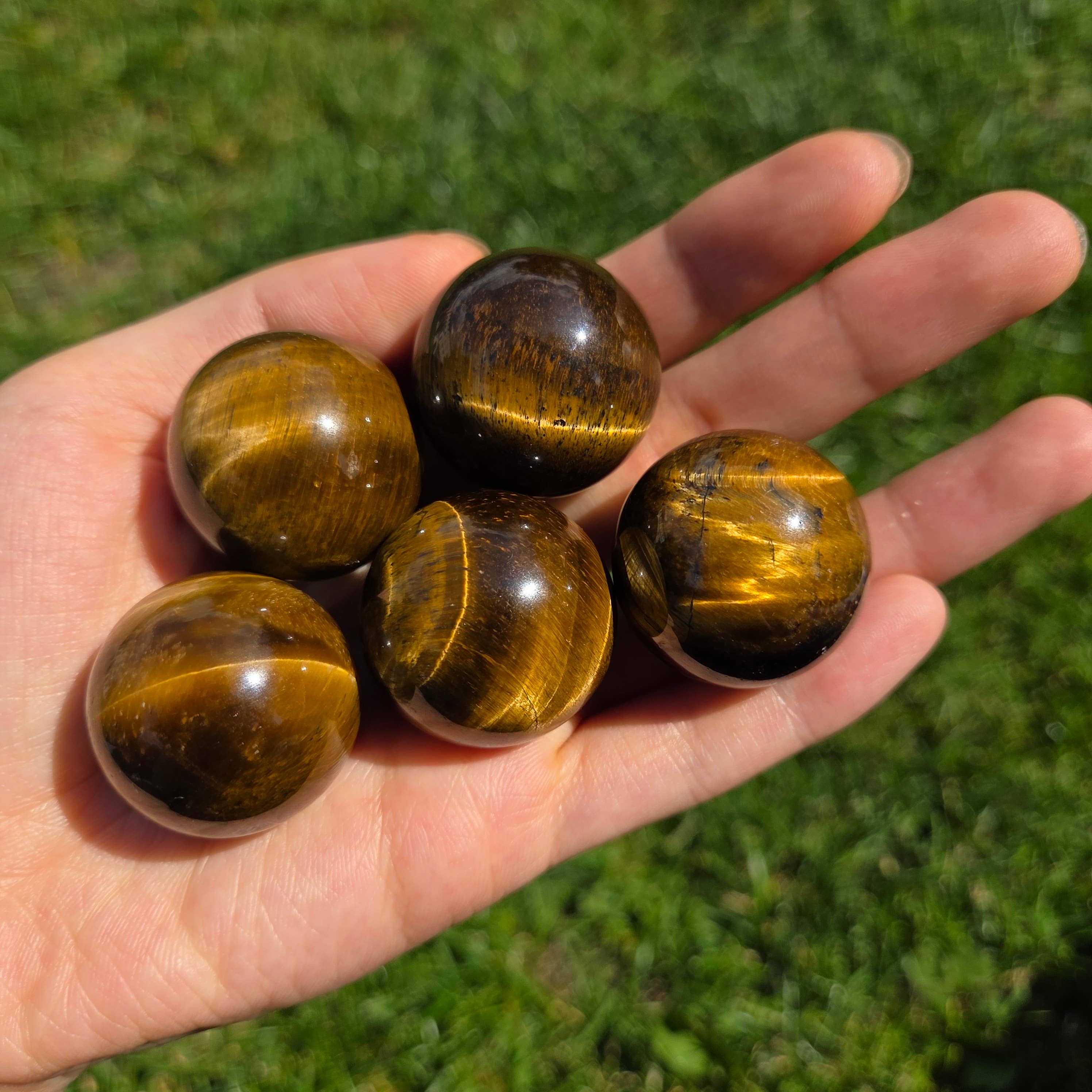 Tigerauge-Kugel, 30 mm
