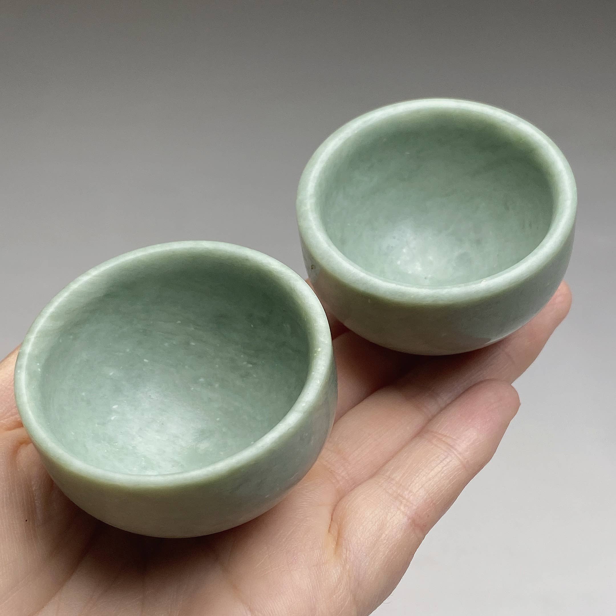 Grüne Jade Schale 5 cm