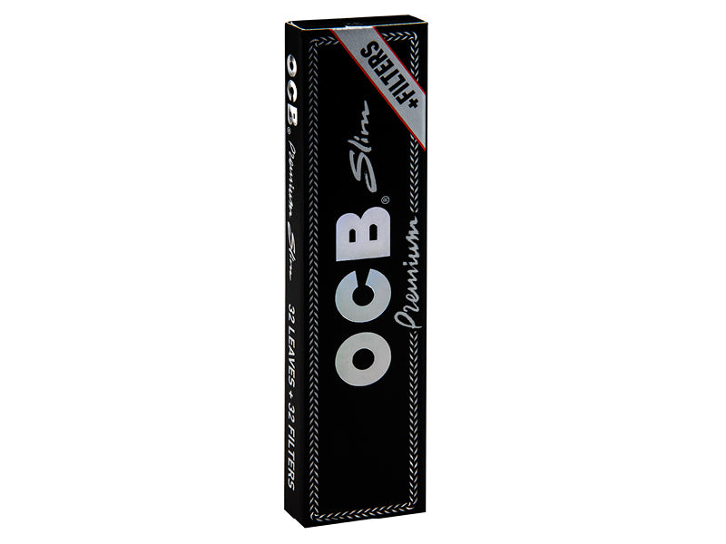 OCB Schwarz Slim + Filter Tips – 32 Blatt (1 Heft)