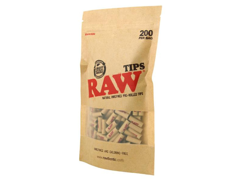 RAW - Filter Tips Prerolled, 200er Tüte