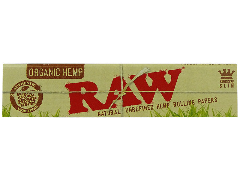 RAW Organic Hemp King Size Slim – 32 Blatt (1 Heft)