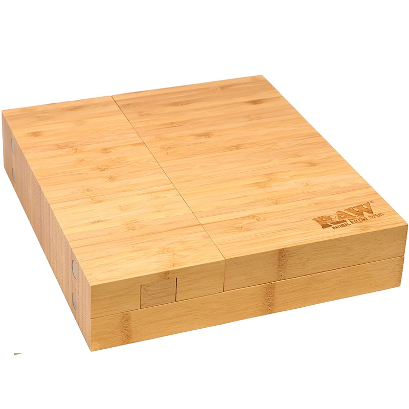 RAW Rolling Tray Drehunterlage Bambus "Backflip Magnetic Bamboo" 24 x 12,7 x 4,6 cm